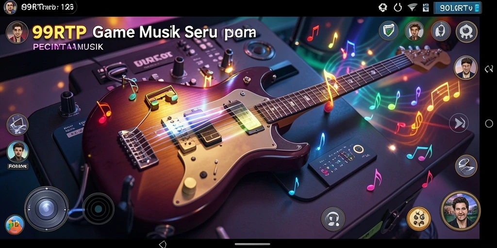 Tampilan screenshot utama 99RTP dengan gameplay musik yang seru.