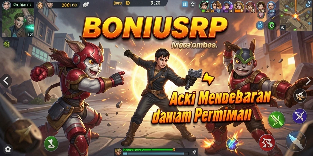 Tampilkan aksi mendebarkan dalam permainan BONUSRP dengan grafis spektakuler.