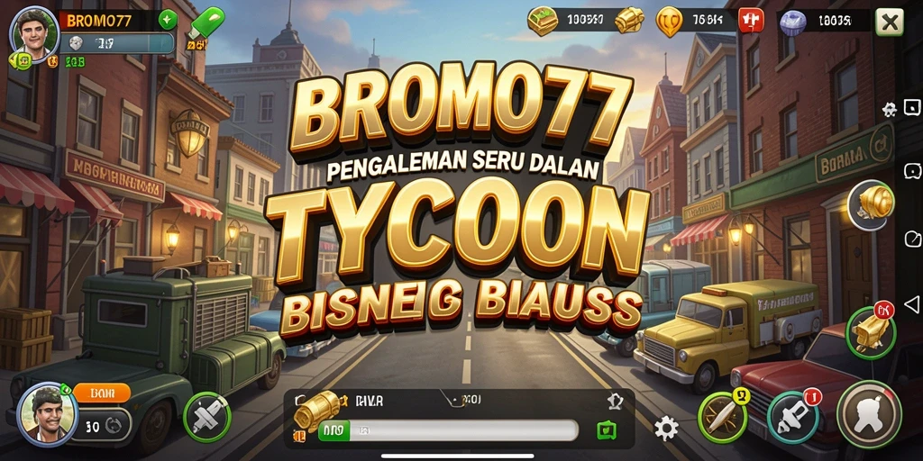 Tampilan gameplay BROMO77 menunjukkan keseruan membangun bisnis.