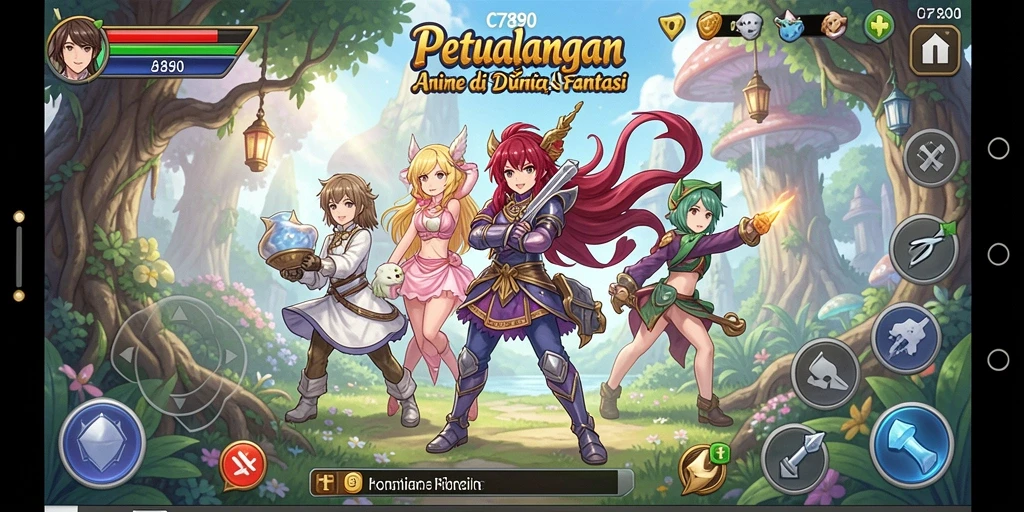 Tampilan gameplay C7890 yang mengesankan dan penuh warna.