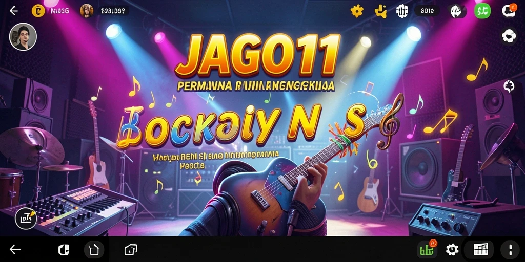 Tampilan gameplay JAGO11 yang seru dengan berbagai lagu.