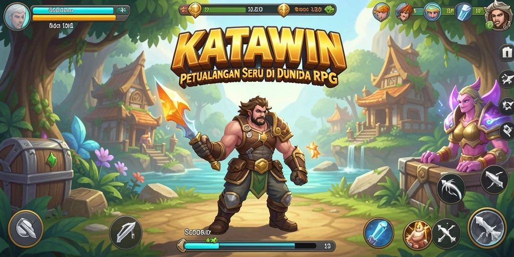 Gameplay KATAWIN yang epik dan penuh petualangan RPG.
