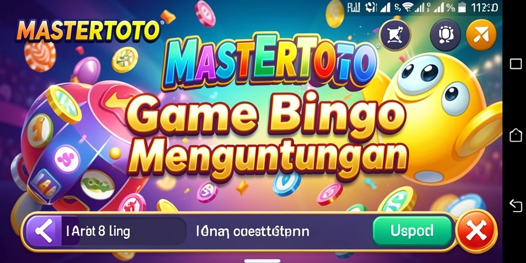 Screenshot MASTERTOTO menampilkan gameplay Bingo yang seru.