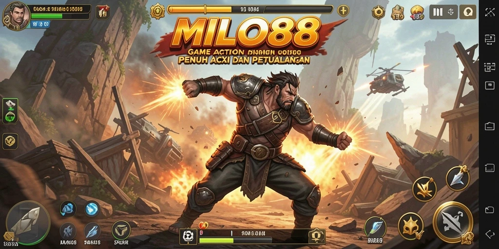 Screenshot gameplay <strong>MILO88</strong> menunjukkan pertarungan seru dan aksi mendebarkan.
