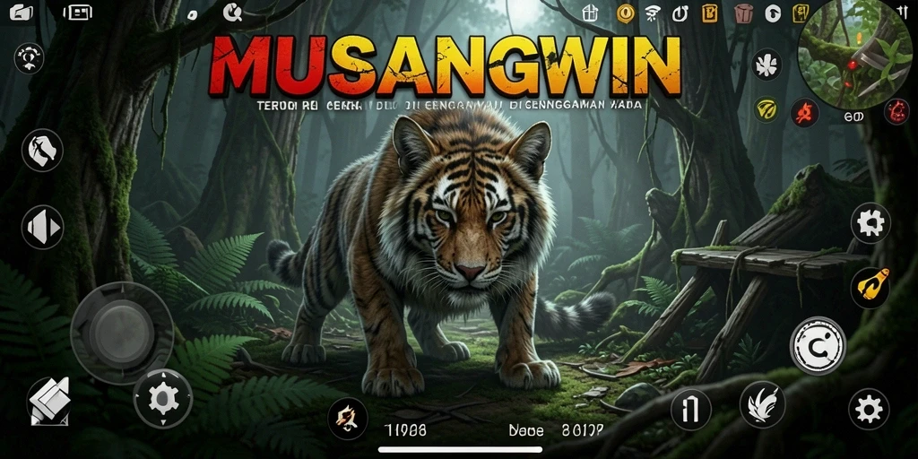 Tampilan gameplay seram dari MUSANGWIN yang menghantui.