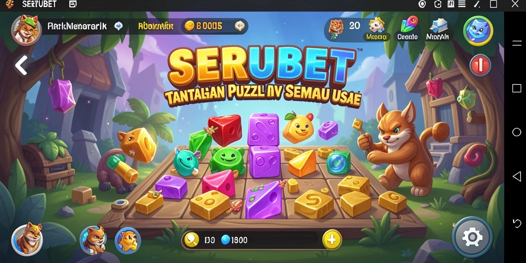 Tampilan gameplay SERUBET yang seru dan menantang.