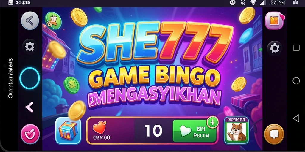 Tampilan utama gameplay SHE777 dalam permainan Bingo.
