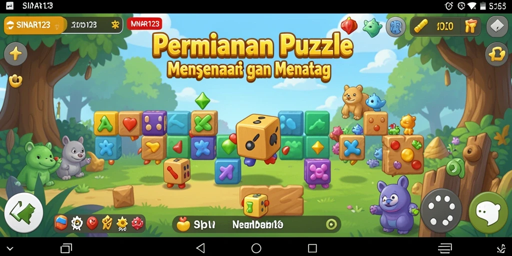 Tangkapan layar gameplay <strong>SINAR123</strong> menampilkan tantangan menyenangkan yang harus diselesaikan.