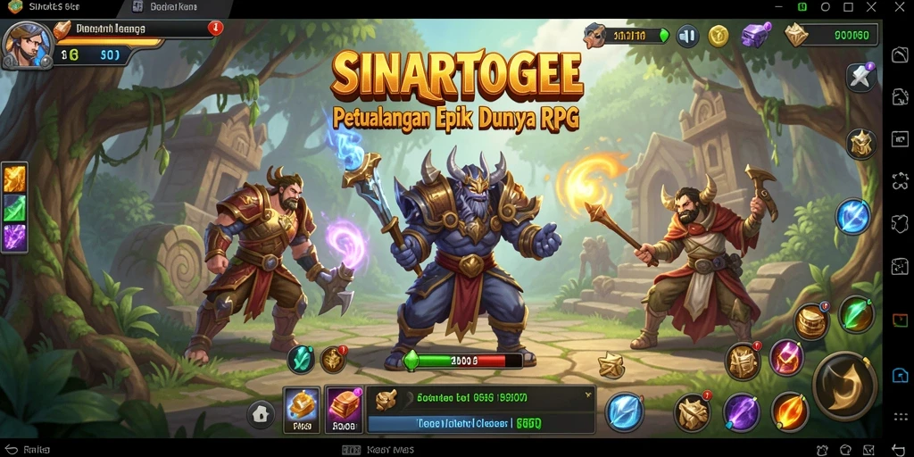 Tangkapan layar gameplay SINARTOGEL yang menampilkan pertempuran mendebarkan.