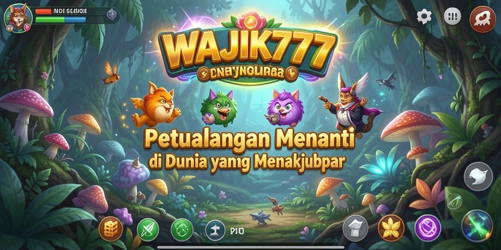 Tangkapan layar gameplay WAJIK777 yang menunjukkan petualangan epik.