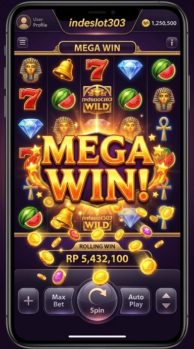 Tampilan antarmuka aplikasi indeslot303 yang user-friendly.
